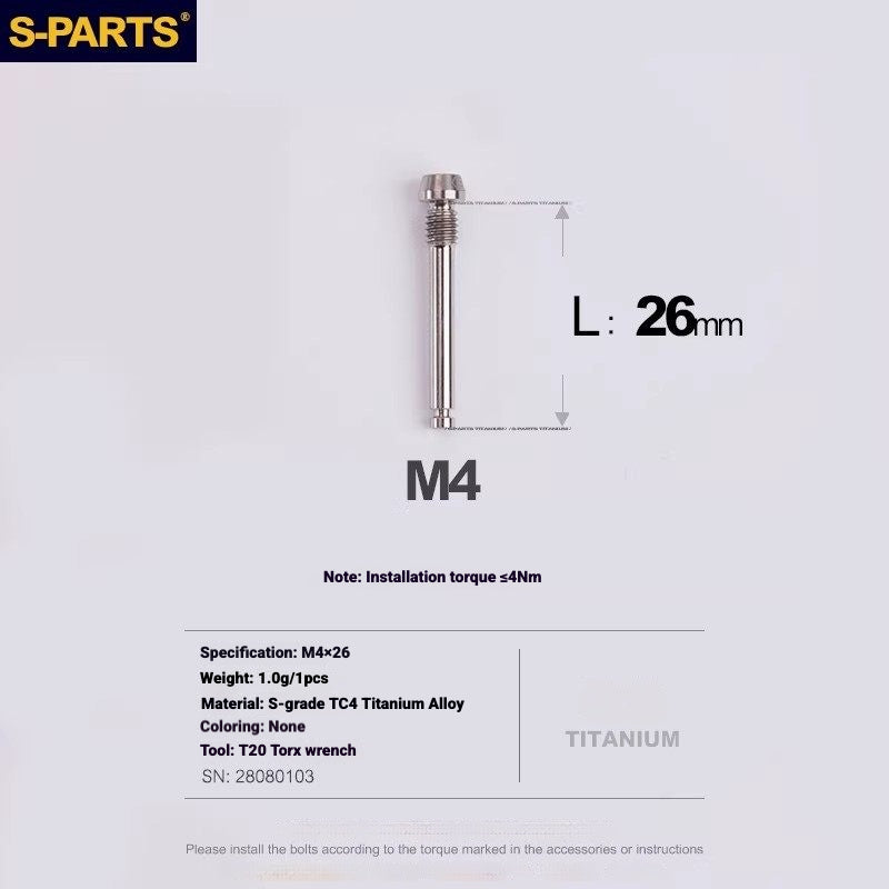 Kit de boulons en titane S-PARTS pour Shimano Ultegra Di2 R8170, frein à disque et levier de vitesses | Mise à niveau vélo de route