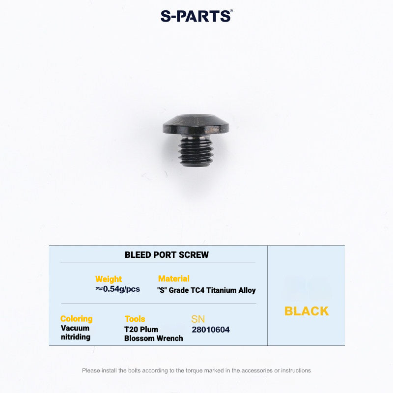 S-PARTS Titanium Disc Brake Bolt Kit for MAGENE QED Hydraulic Brake System