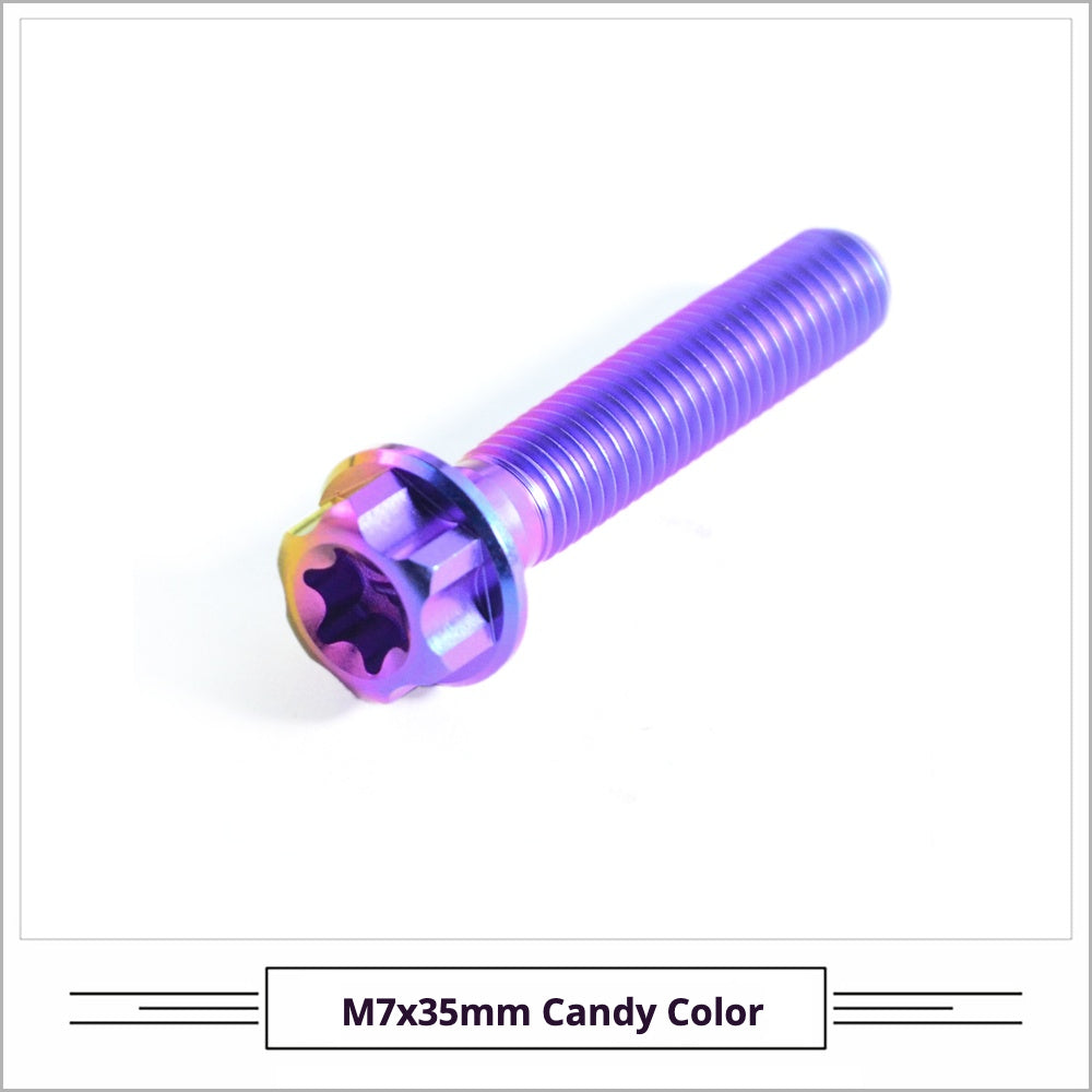 Titanium Seatpost Repair Bolt Kit β Cylindrical, Conical, Flanged & Raised Head | M5 M6 M7 Sizes | Compatible with Specialized Tarmac SL8, Giant TCR, Darimo Seatposts, Pinarello Dogma, and Propel (PP)