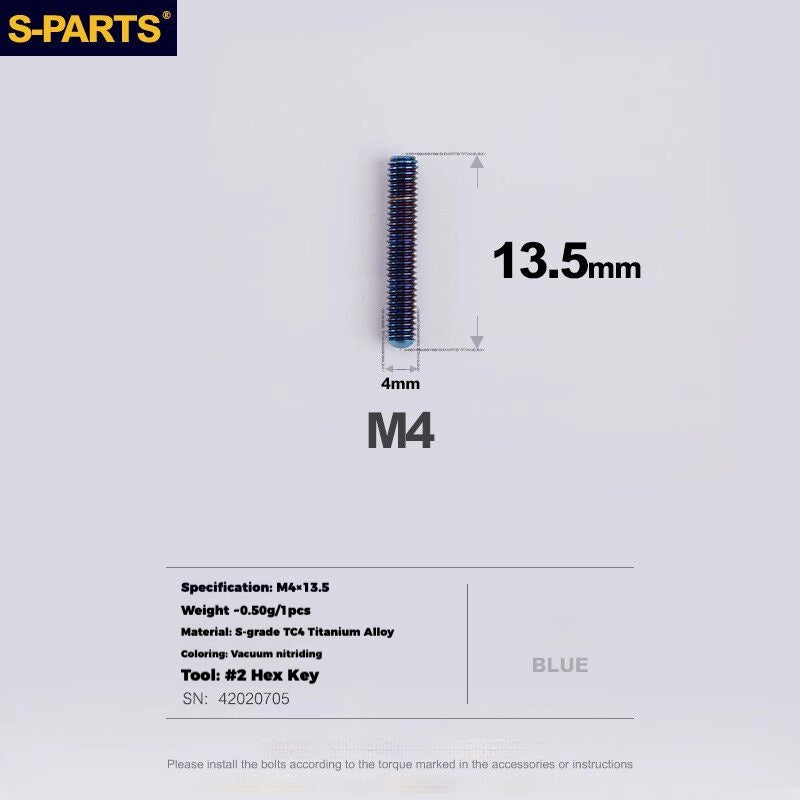S-PARTS Titanium Drivetrain Hardware – SRAM RED AXS E1 Compatible Upgrade Kit