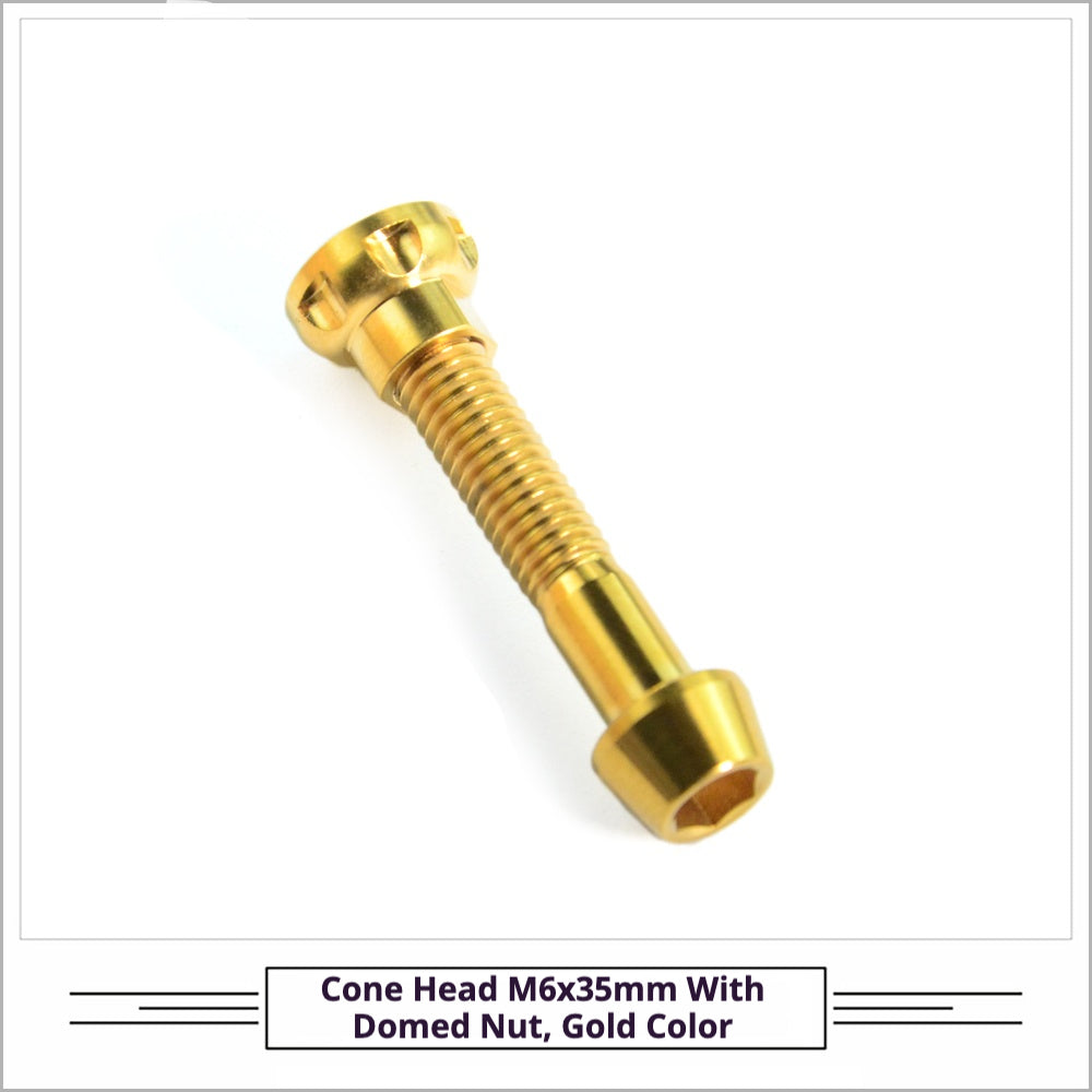 Titanium Seatpost Repair Bolt Kit β Cylindrical, Conical, Flanged & Raised Head | M5 M6 M7 Sizes | Compatible with Specialized Tarmac SL8, Giant TCR, Darimo Seatposts, Pinarello Dogma, and Propel (PP)