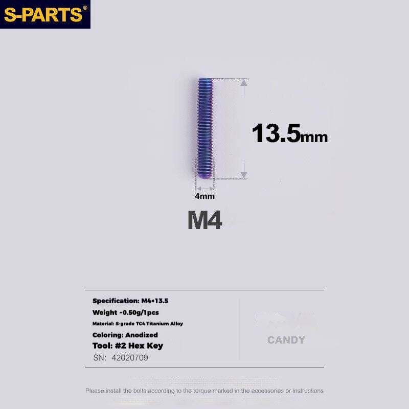 S-PARTS Titanium Drivetrain Hardware – SRAM RED AXS E1 Compatible Upgrade Kit