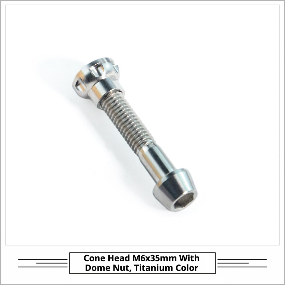 Titanium Seatpost Repair Bolt Kit β Cylindrical, Conical, Flanged & Raised Head | M5 M6 M7 Sizes | Compatible with Specialized Tarmac SL8, Giant TCR, Darimo Seatposts, Pinarello Dogma, and Propel (PP)