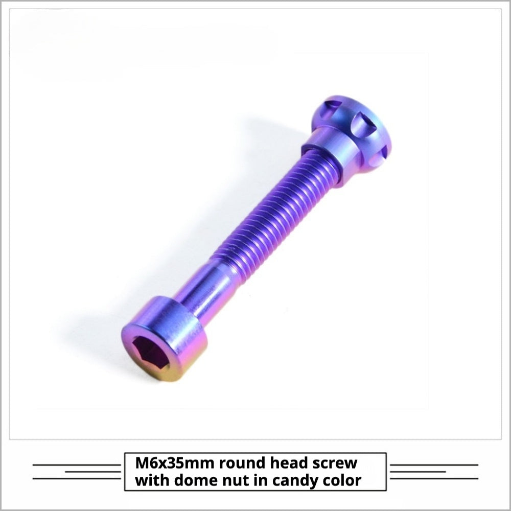 Titanium Seatpost Repair Bolt Kit β Cylindrical, Conical, Flanged & Raised Head | M5 M6 M7 Sizes | Compatible with Specialized Tarmac SL8, Giant TCR, Darimo Seatposts, Pinarello Dogma, and Propel (PP)