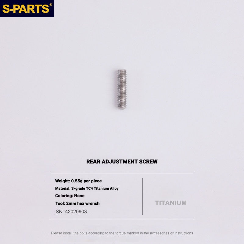 S-PARTS Titanium Drivetrain Bolt Kit for MAGENE QED Electronic Groupset