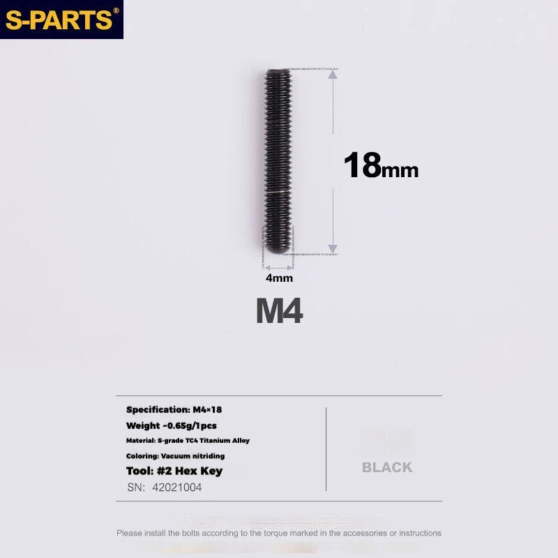 S-PARTS Titanium Drivetrain Hardware – SRAM RED AXS E1 Compatible Upgrade Kit