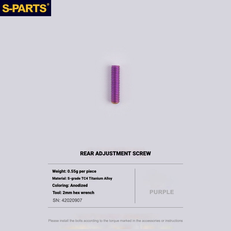 S-PARTS Titanium Drivetrain Bolt Kit for MAGENE QED Electronic Groupset