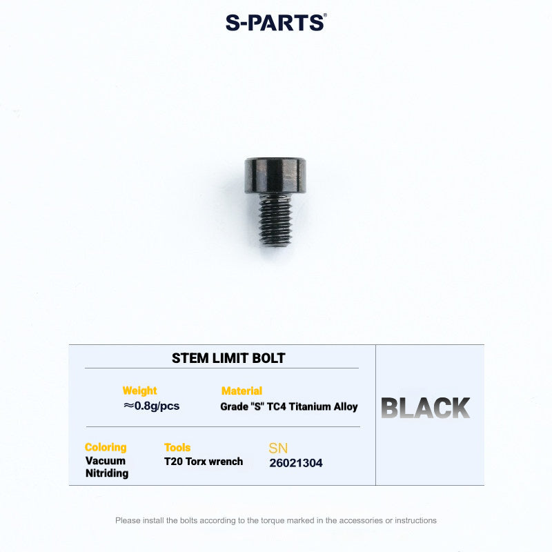 S-PARTS TC4 Titanium Bolt Kit for Colnago Y1RS | Frame & Cockpit Screw Upgrade