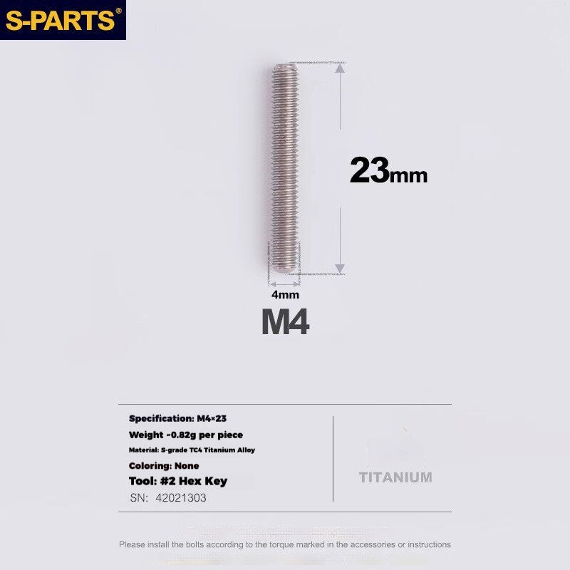 S-PARTS Titanium Drivetrain Hardware – SRAM RED AXS E1 Compatible Upgrade Kit