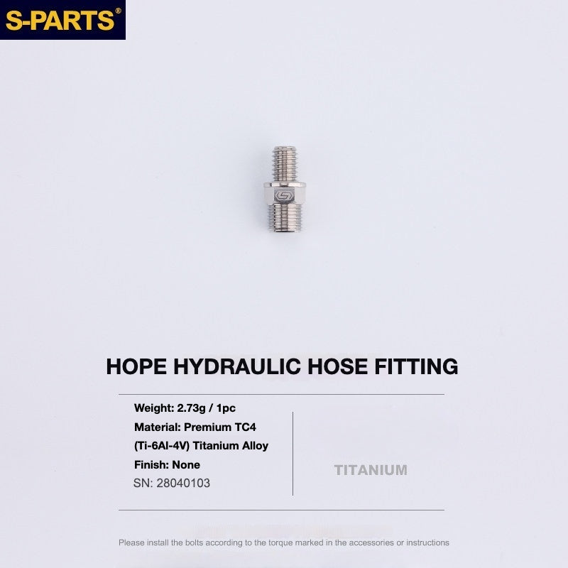 Kit de Parafusos de Freio S-PARTS Titânio para HOPE V4 / TECH / RACE / TRAIL / ZONE | Ferragens de Freio MTB Ultraleve