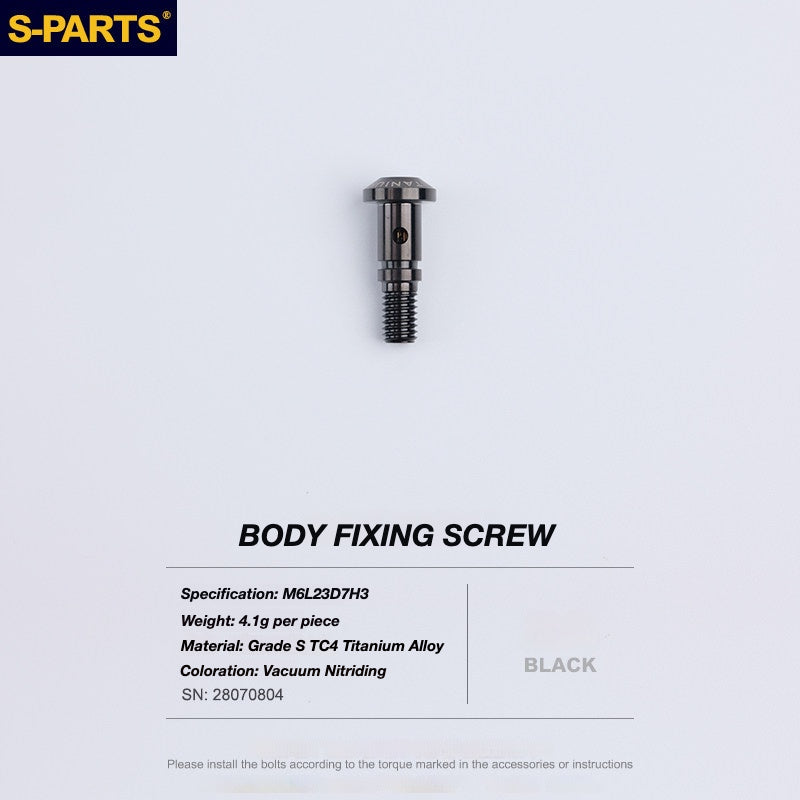 S-PARTS Titanium Disc Brake Bolt Kit for TRP DHR EVO | Ultra-Light MTB Brake Hardware