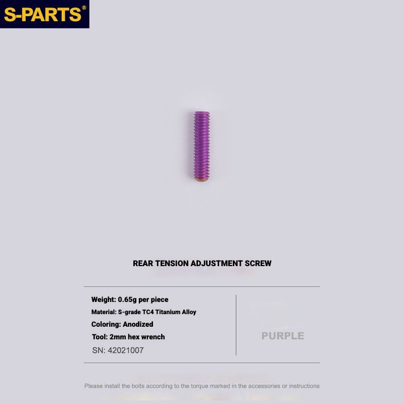 S-PARTS Titanium Drivetrain Bolt Kit for MAGENE QED Electronic Groupset