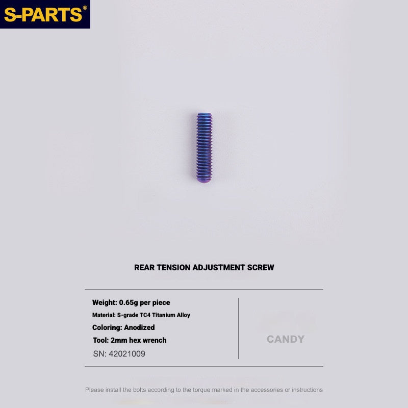 S-PARTS Titanium Drivetrain Bolt Kit for MAGENE QED Electronic Groupset