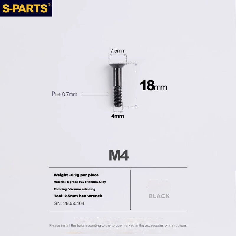 S-PARTS Titanium Drivetrain Hardware – SRAM RED AXS E1 Compatible Upgrade Kit