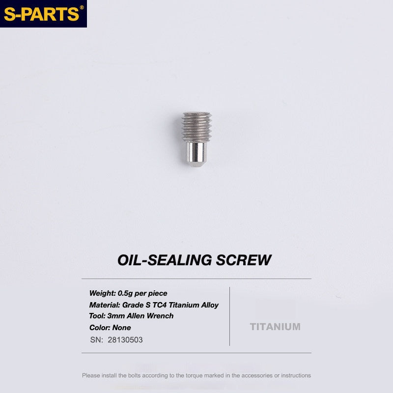 S-PARTS Titanium Disc Brake Bolt Kit for TRP DHR EVO | Ultra-Light MTB Brake Hardware