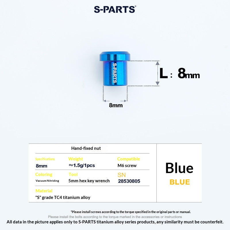 Kit de boulons en titane S-PARTS pour Shimano Ultegra Di2 R8170, frein à disque et levier de vitesses | Mise à niveau vélo de route
