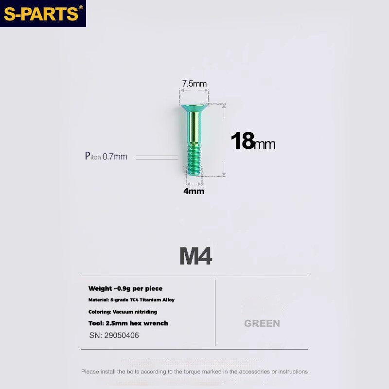 S-PARTS Titanium Drivetrain Hardware – SRAM RED AXS E1 Compatible Upgrade Kit