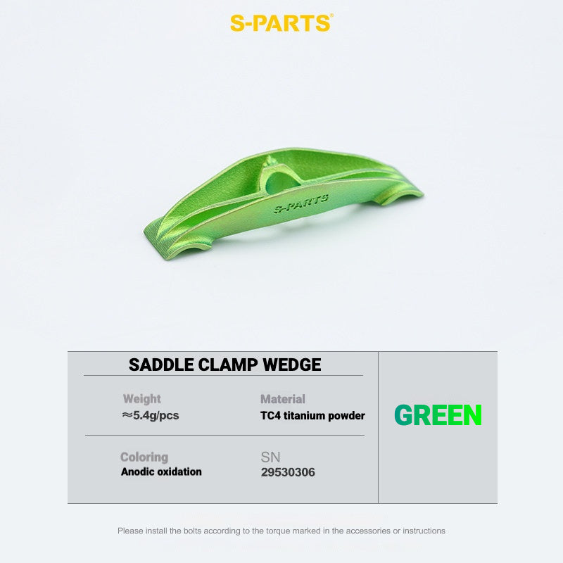 Kit de Yoke para Abraçadeira de Selim em Titânio S-PARTS para Cannondale SystemSix Gen 5 | Upgrade de Canote Leve Impresso em 3D