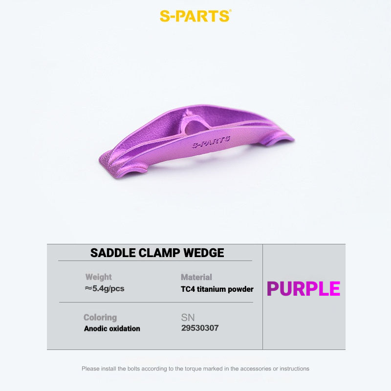 Kit de Yoke para Abraçadeira de Selim em Titânio S-PARTS para Cannondale SystemSix Gen 5 | Upgrade de Canote Leve Impresso em 3D