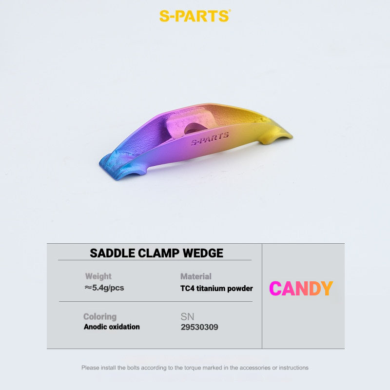 Kit de Yoke para Abraçadeira de Selim em Titânio S-PARTS para Cannondale SystemSix Gen 5 | Upgrade de Canote Leve Impresso em 3D