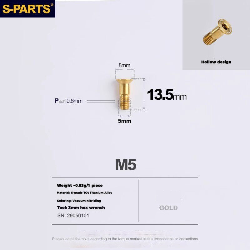 S-PARTS Titanium Drivetrain Hardware – SRAM RED AXS E1 Compatible Upgrade Kit