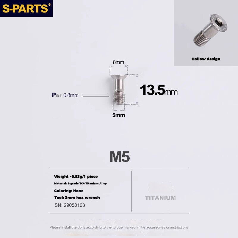 S-PARTS Titanium Drivetrain Hardware – SRAM RED AXS E1 Compatible Upgrade Kit