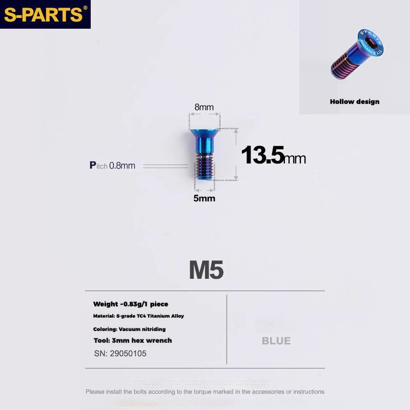 S-PARTS Titanium Drivetrain Hardware – SRAM RED AXS E1 Compatible Upgrade Kit