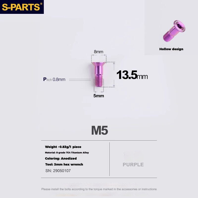 S-PARTS Titanium Drivetrain Hardware – SRAM RED AXS E1 Compatible Upgrade Kit