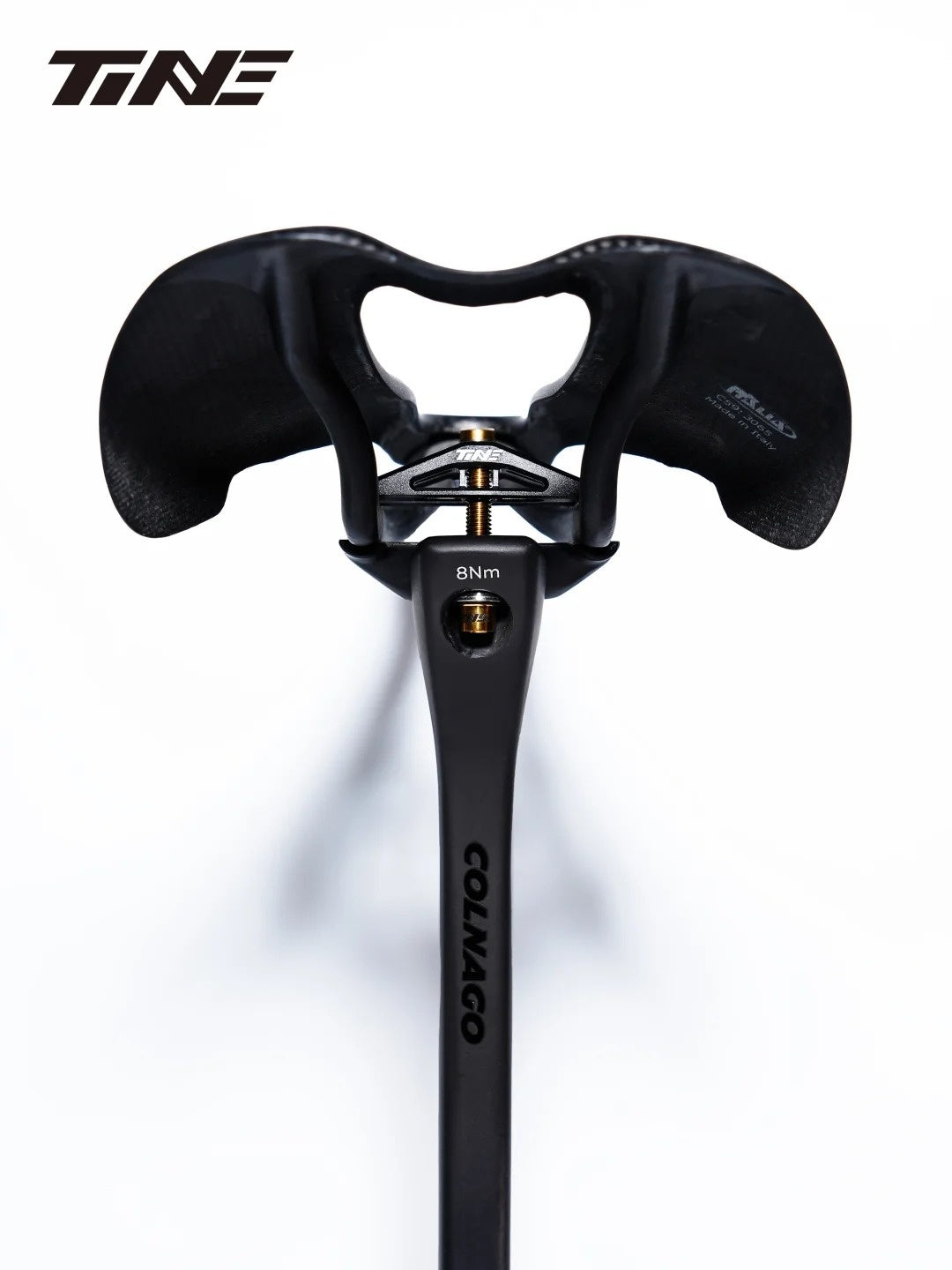 TiNE Ultra-Light Titanium Seat Clamp Kit for Colnago V5RS Y1RS Seatpost | 20.8g Lightweight Leveling Saddle Rail Assembly