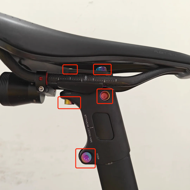 S-Parts Upgrade de Titânio para Giant Propel 2023 SHIMANO 105 di2 (R7150/R7170) Shimano Dura Ace R9270 R9250 Di2 /SRAM RED AXS Parafuso Porca