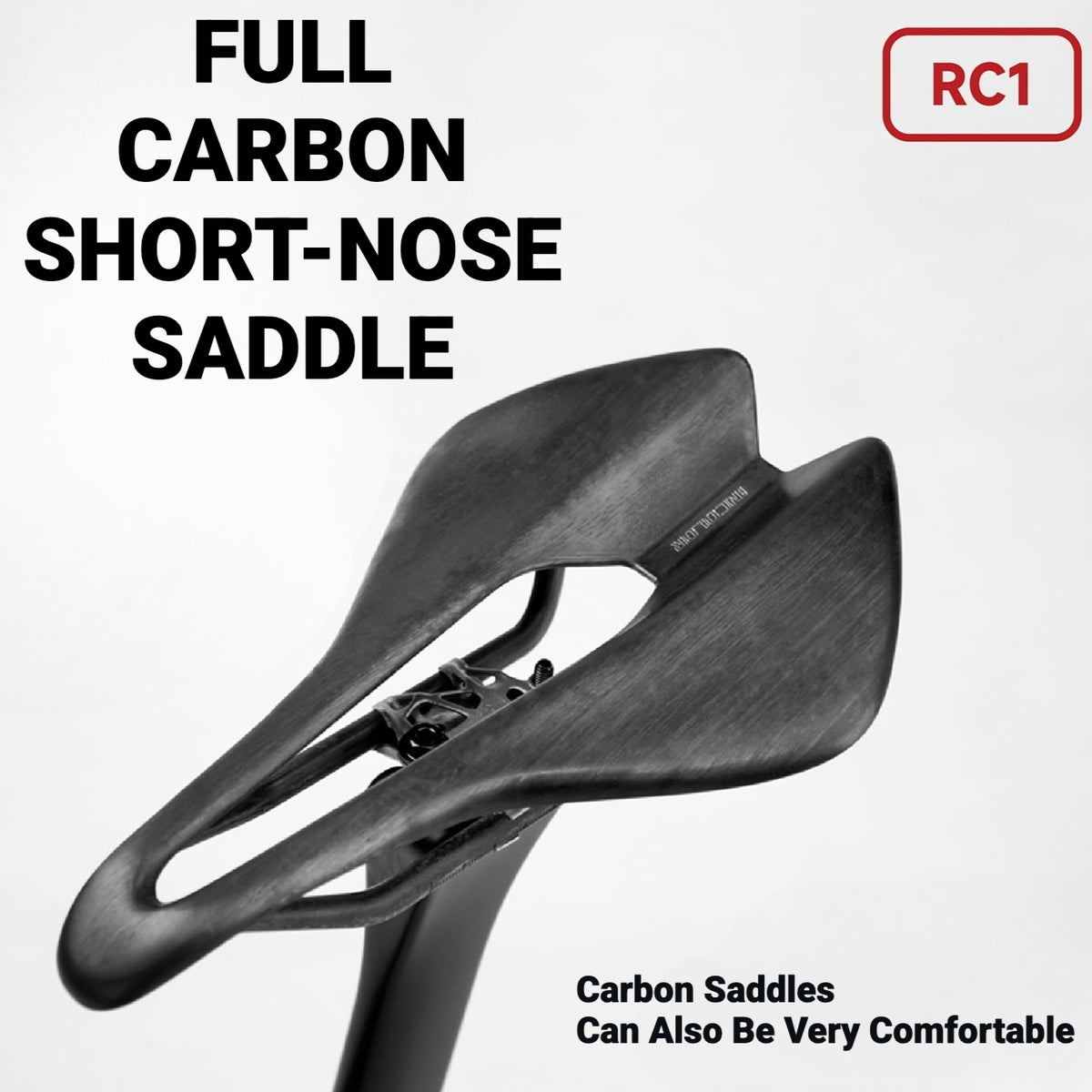 82g Ultra-Light Full Carbon Short-Nose Saddle|INCOLOR RC-1|Ultimate Weight-Reduction Upgrade