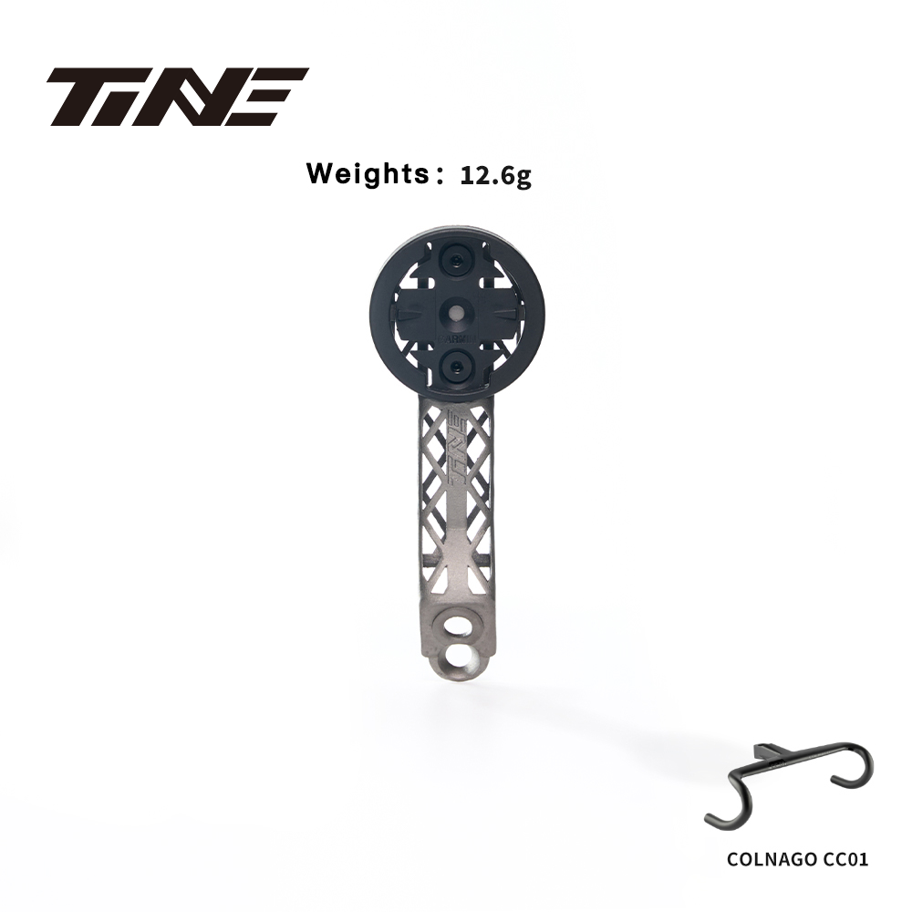 Supporto per computer TiNE in titanio ultraleggero COLNAGO CCO1 Bikes 3D Print, completamente scavato, ad alta resistenza, 1 pz.