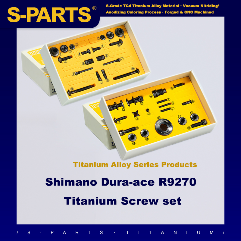 Kit cambio e freno a vite in titanio Shimano Dura-ace R9250 R9270
