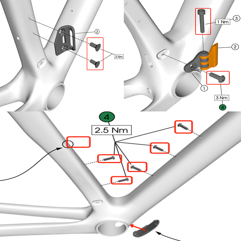S-Parts титановое обновление для рулевой колонки TREK MADONE SL/SLR GEN 8 RCS Pro/RCS Race Shimano Dura Ace SRAM RED AXS/R9270 R9250 Di2 Force Project BLACK LTD/ SD Worx винт, болт, гайка