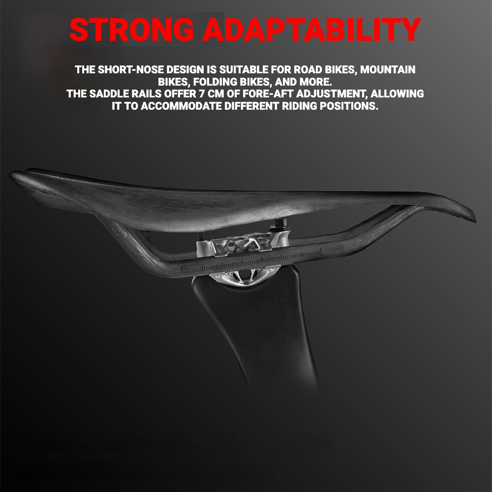 82g Ultra-Light Full Carbon Short-Nose Saddle|INCOLOR RC-1|Ultimate Weight-Reduction Upgrade