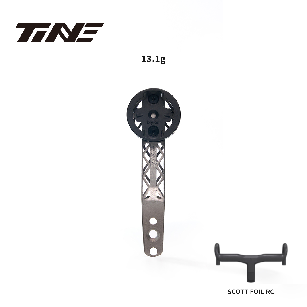 Supporto per computer in titanio ultraleggero TiNE SCOTT FOIL RC (2023) per stampa 3D, completamente scavato, ad alta resistenza, 1 pz.