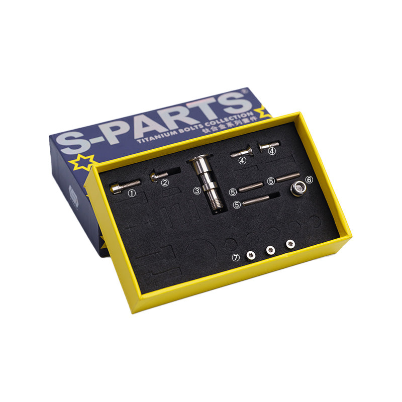 Set di viti per cambio in lega di titanio S-PARTS per M9100 12S Shimano XTR Mountain Series