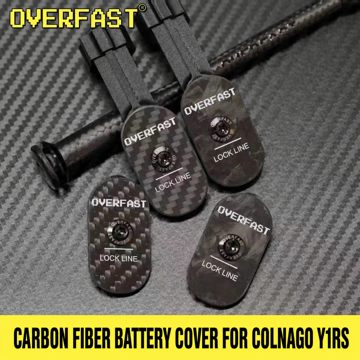 Suporte de Bateria de Carbono Ultraleve para Colnago Y1RS | Shimano Di2 / SRAM | Aprox. 10g