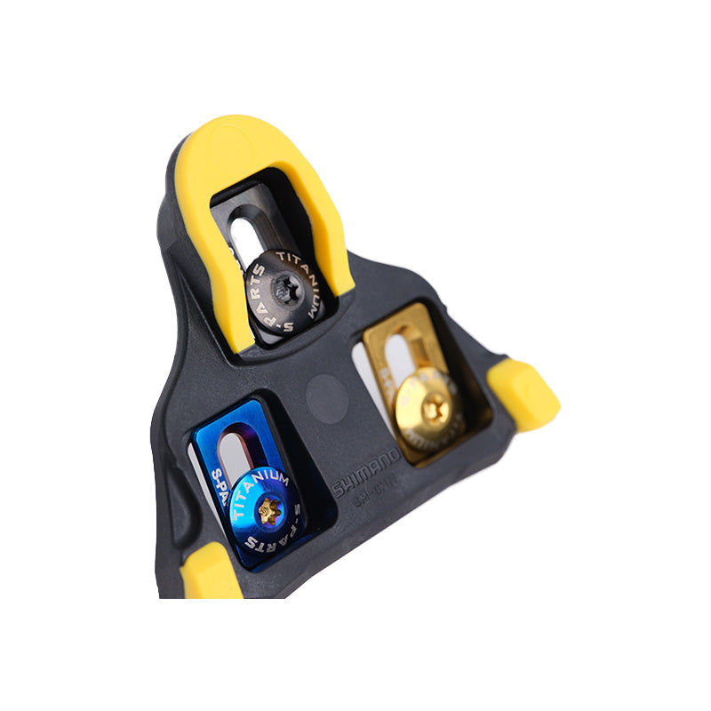 S-PARTS Jeu de vis de cales en alliage de titane pour cales de vélo de route Shimano