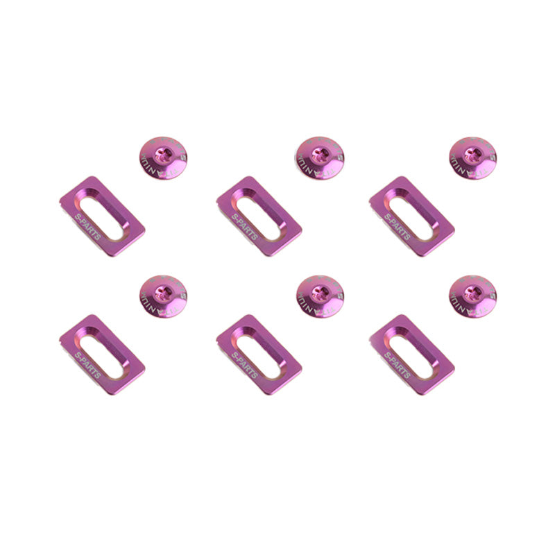 S-PARTS Jeu de vis de cales en alliage de titane pour cales de vélo de route Shimano