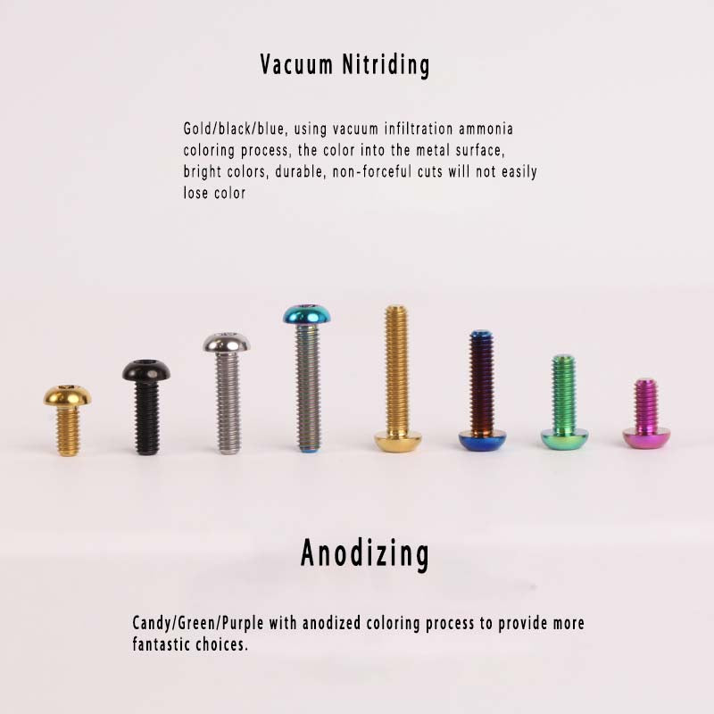 Vite in lega di titanio con testa a ombrello S-PARTSA2 m4*10/12/16/18/20/25mm per serie sterzo bici da strada e mountain bike