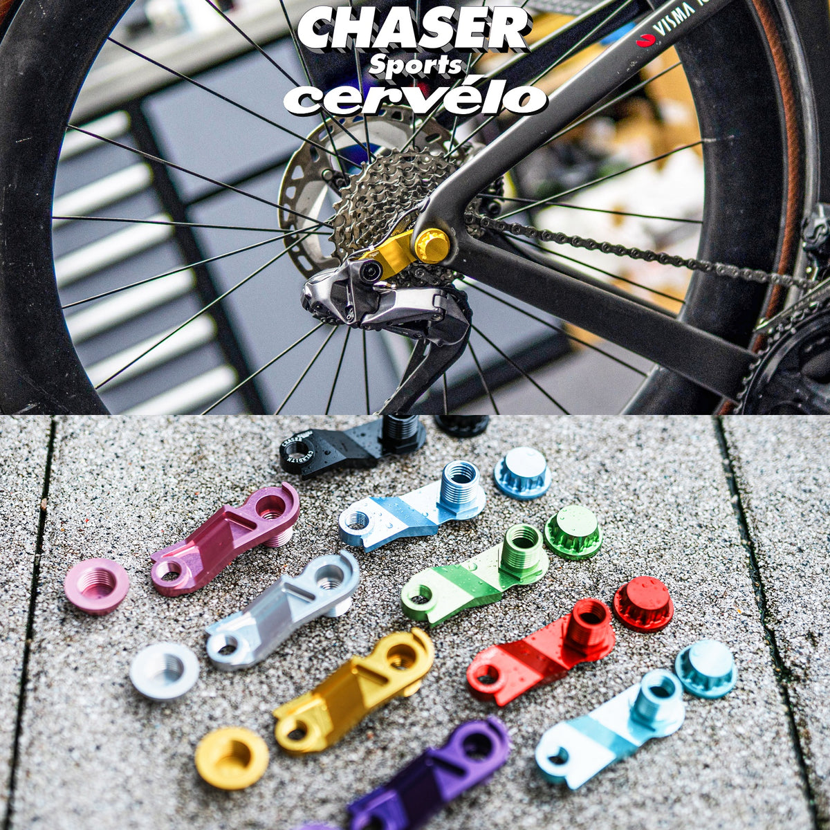 Chaser Suporte Ultra-Leve de Montagem Direta para Bicicletas de Estrada Cervelo S5 / R5 (Compatível com Shimano Série R)