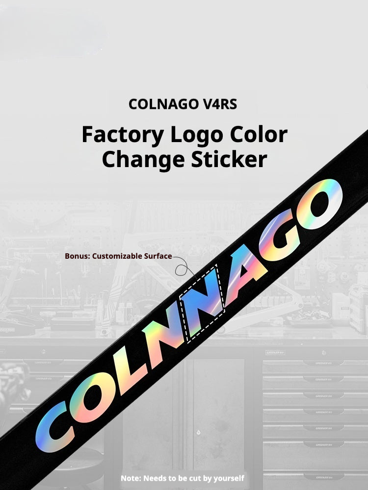 Colnago V4RS Road Bike Frame Logo Decal – Down Tube Color Change Sticker