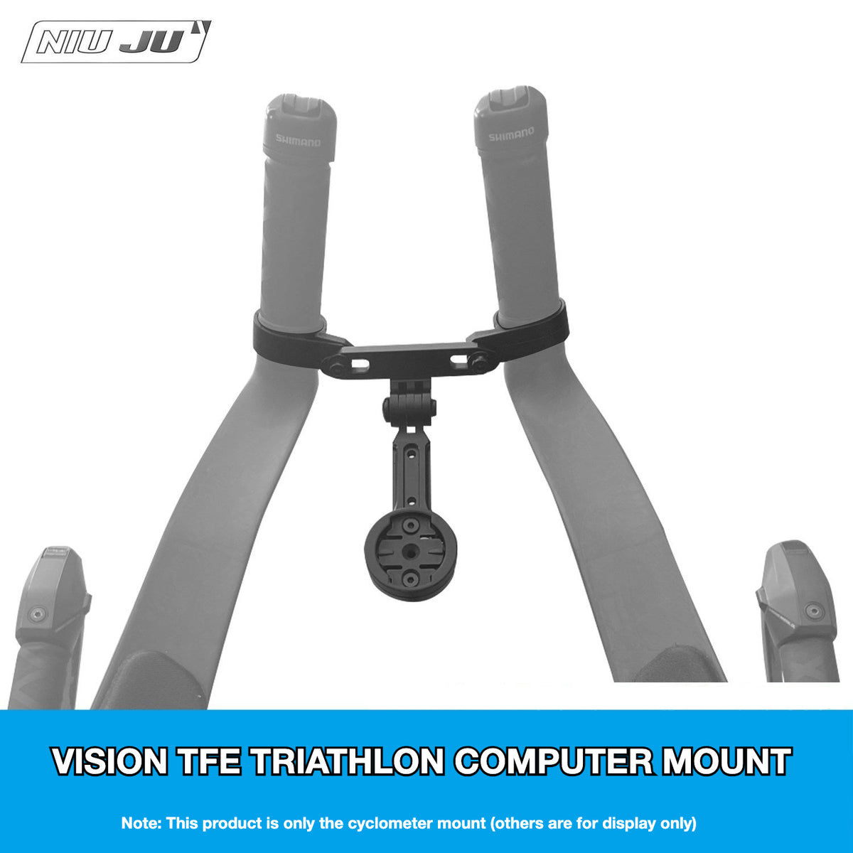 VISION TFE TT 트라이애슬론 에어로 바 컴퓨터 마운트 및 GoPro 어댑터｜Garmin / Wahoo / Giant / Bryton / iGPS 호환