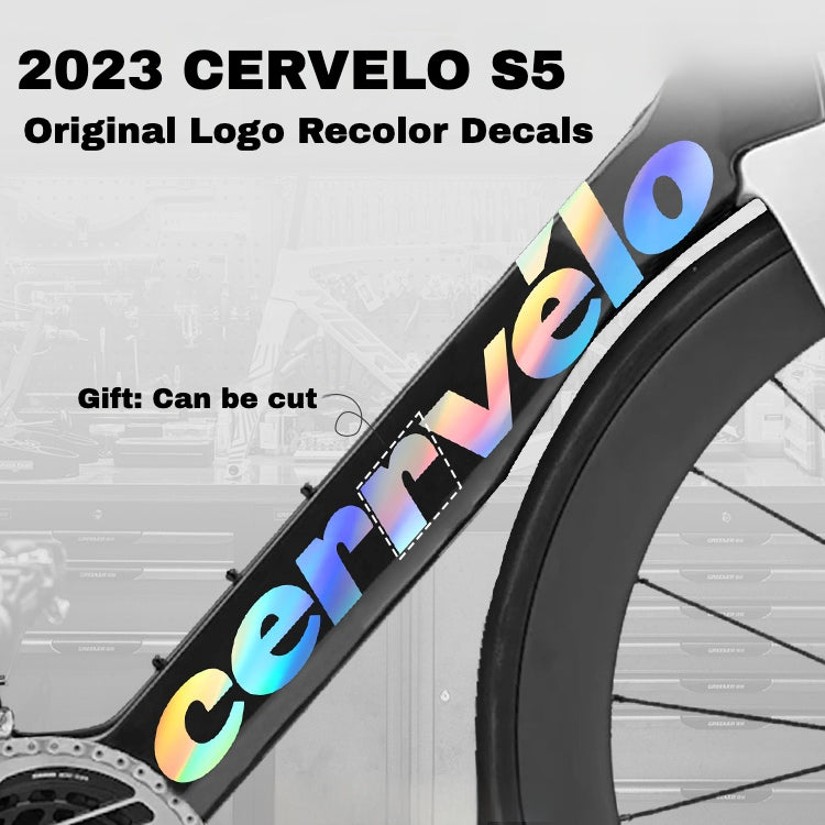 23-25 2026 cervelo S5 프레임 로고 컬러 데칼｜다운튜브 & 헤드튜브 스티커 키트｜48–56