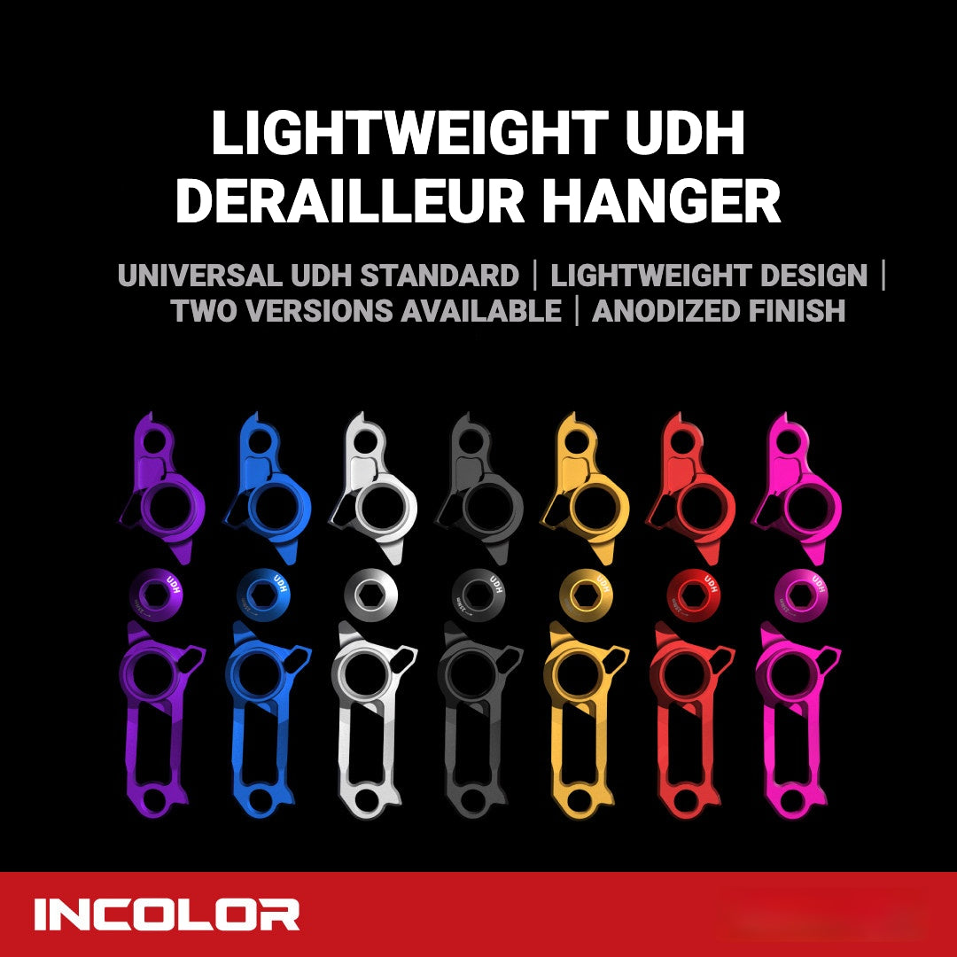 INCOLOR 경량 UDH 변속기 행어 (Trek Madone Gen 8, Quicker One 및 Specialized S-Works Tarmac SL9 호환) | 7075-T6 알루미늄