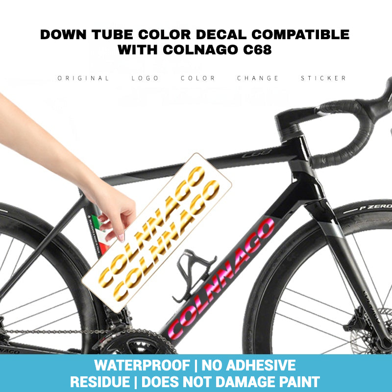 다운튜브 컬러 데칼(Colnago C68 프레임 호환)｜다양한 색상｜로드 바이크 커스텀 스티커