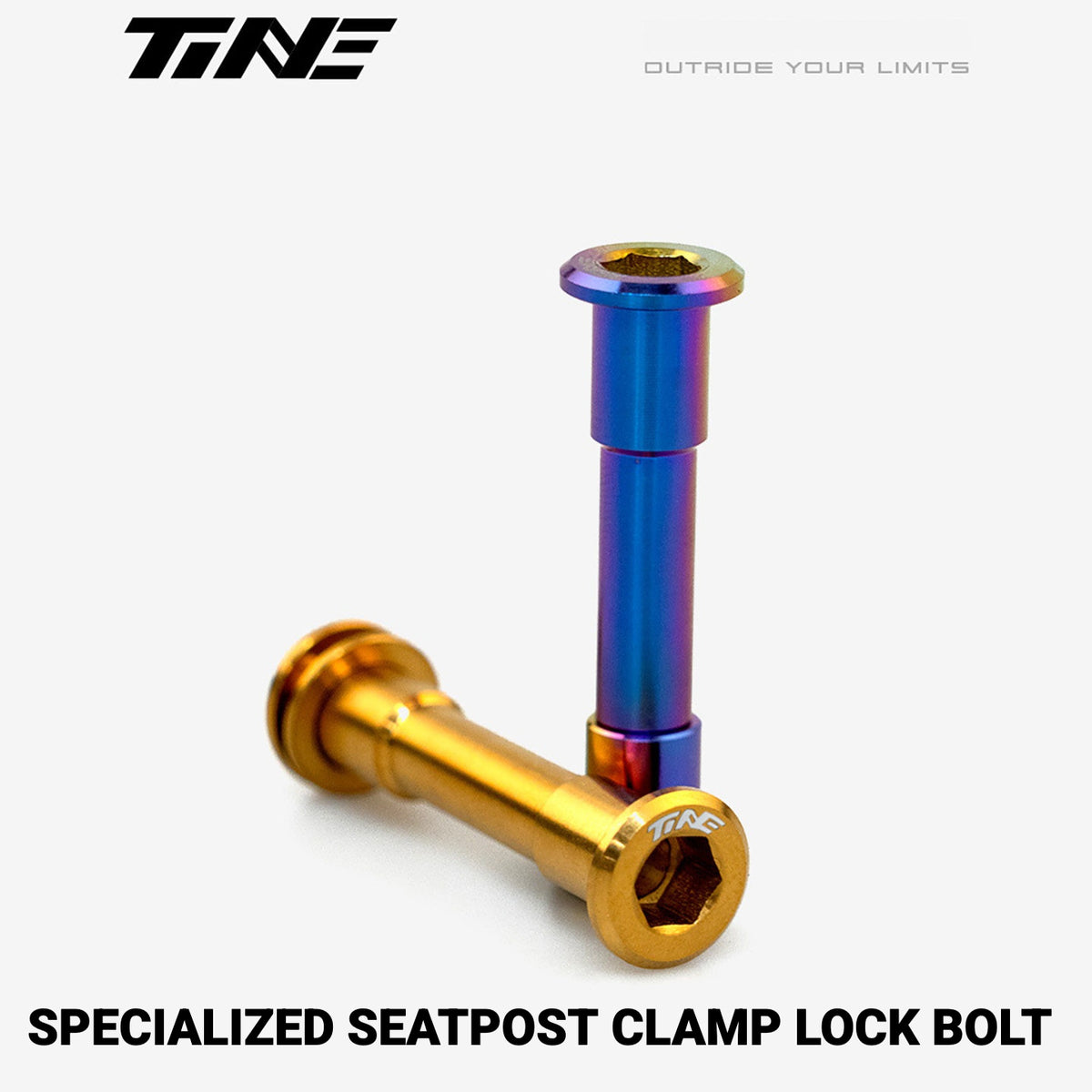 TiNE Titanium Seatpost Clamp Bolt Kit for Specialized Road Bikes – Lightweight Saddle Clamp Hardware Upgrade
