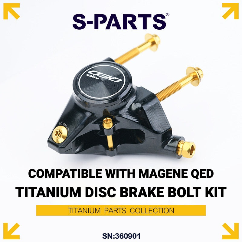Kit de Parafusos de Freio a Disco de Titânio S-PARTS para Sistema de Freio Hidráulico MAGENE QED
