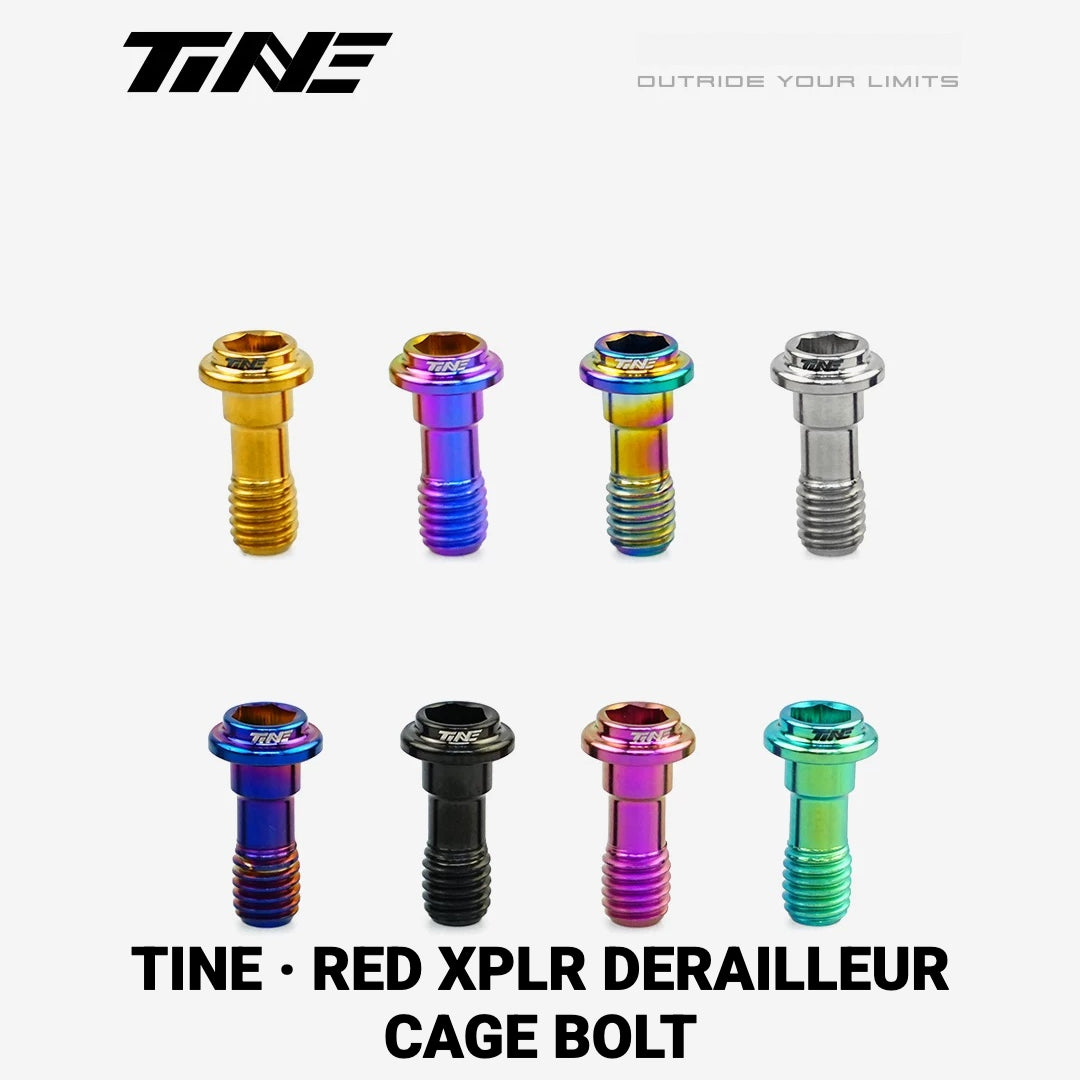 TiNE TC4 Titanium Derailleur Cage Bolt for SRAM RED XPLR | Lightweight CNC Upgrade